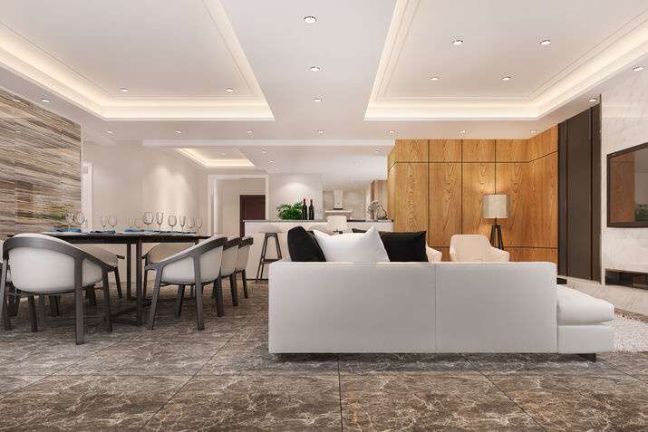 Modern Living Dinning Room with Luxury Decor